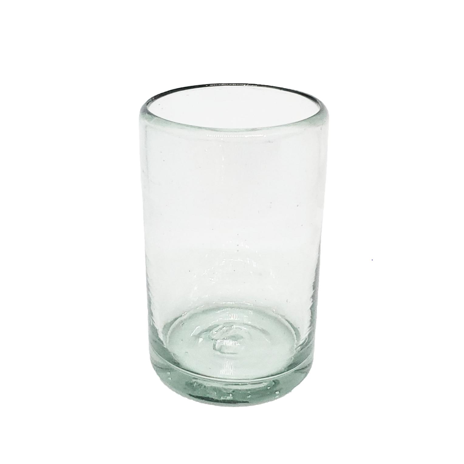 MEXICAN GLASSWARE / Clear 9 oz Juice Glasses (set of 6) / These handcrafted glasses deliver a classic touch to your favorite drink.